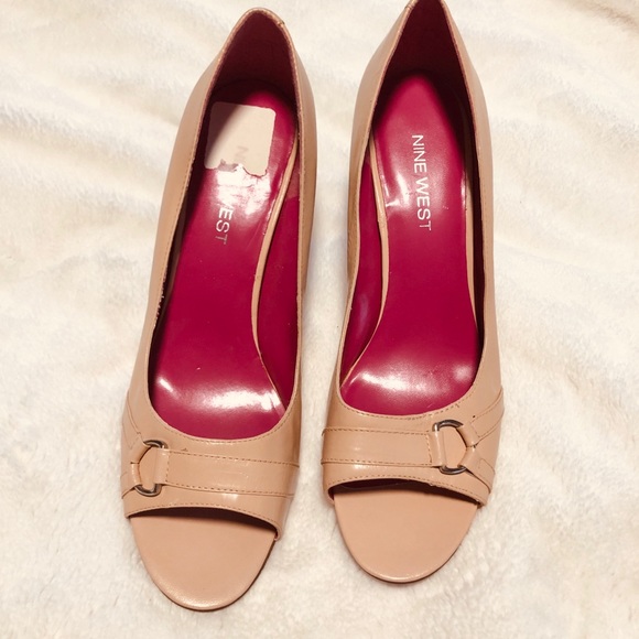 🆕Nine West Blush Peep Toe Pumps Size 8 - Picture 2 of 8